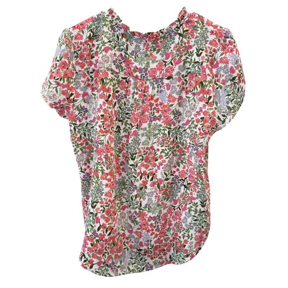 41 Hawthorn Womens Floral Blouse L 100% Recycled Polyester Eco-Friendly NWT - Picture 4 of 8